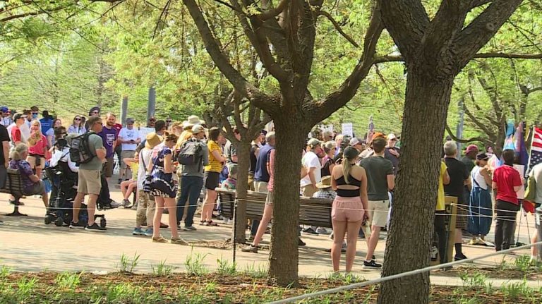People in Birmingham join other cities in "Hands Off!" rallies